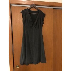 Patagonia Gray Dress V-Neck Twist Front Casual Dress Size‎ S